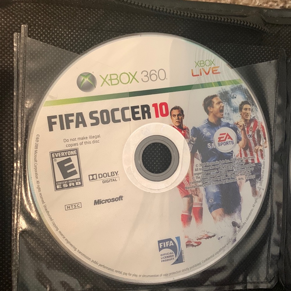 FIFA soccer 2010 Xbox 360